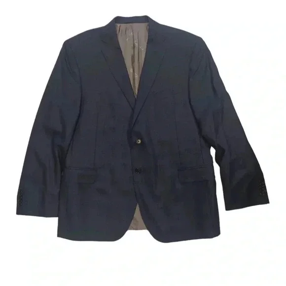 Austin Reed Signature Blue  Wool Blazer Size 46R - Picture 3 of 11